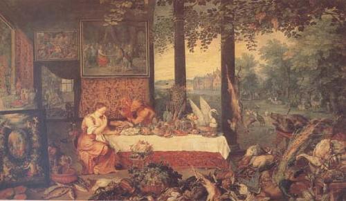 Sense of Taste (mk14), BRUEGHEL, Jan the Elder